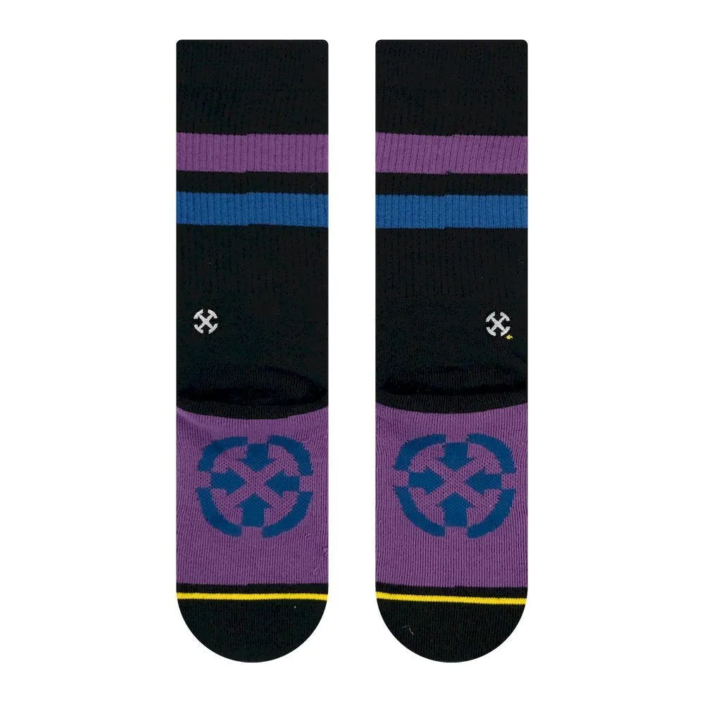 Merge4 Repreve Subtle Grape Black Classic Crew Socks