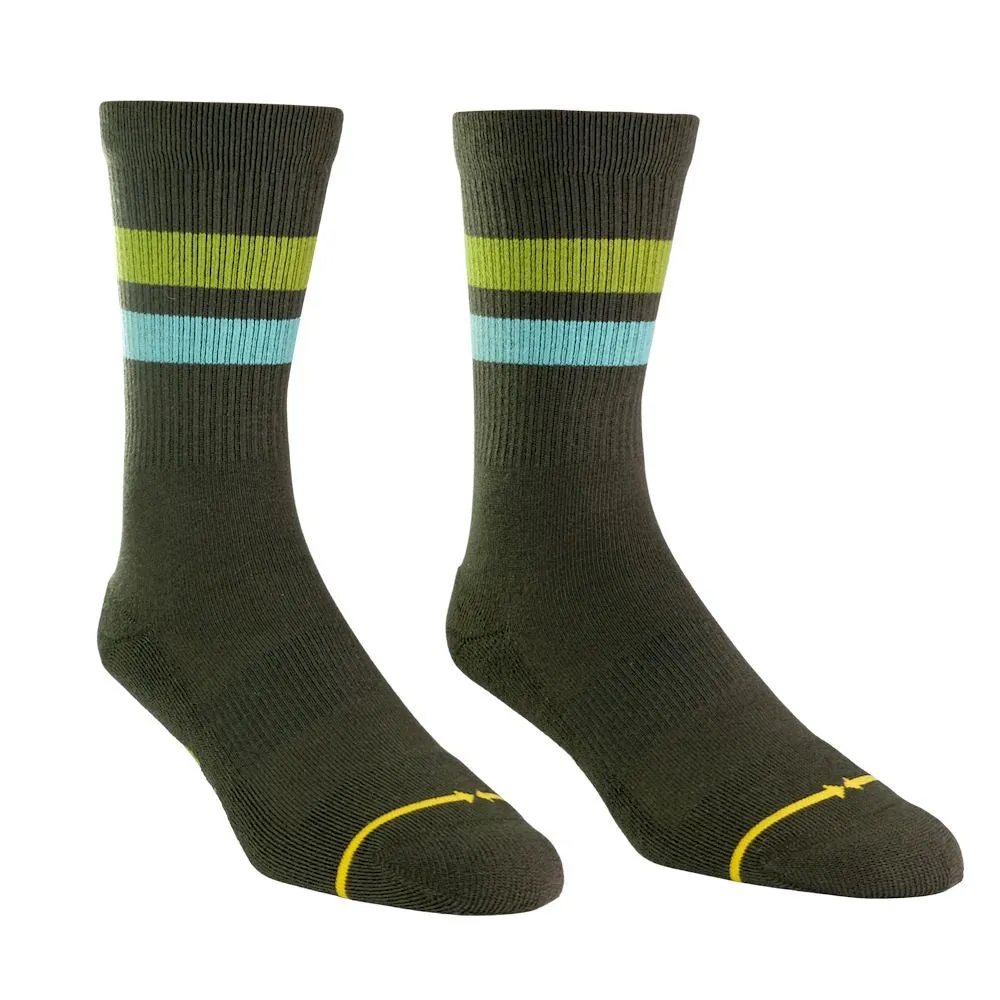 Merge4 Subtle Moss Classic Crew Socks - Green