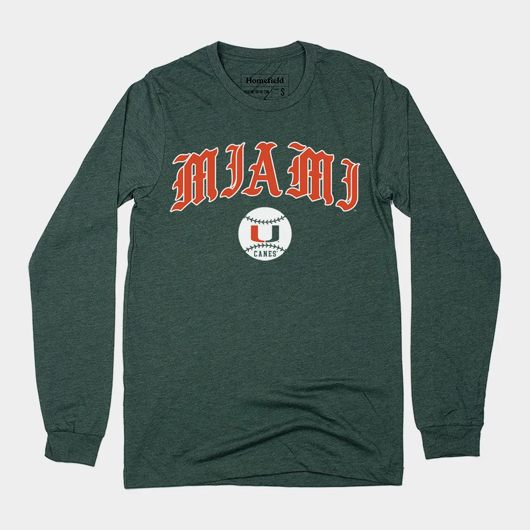 Miami Hurricanes Baseball Long Sleeve