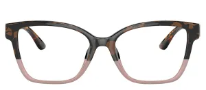 Michael Kors KARLIE I MK 4094U 3909 Square Plastic Tortoise Eyeglasses with Logo Stamped Demo Lenses