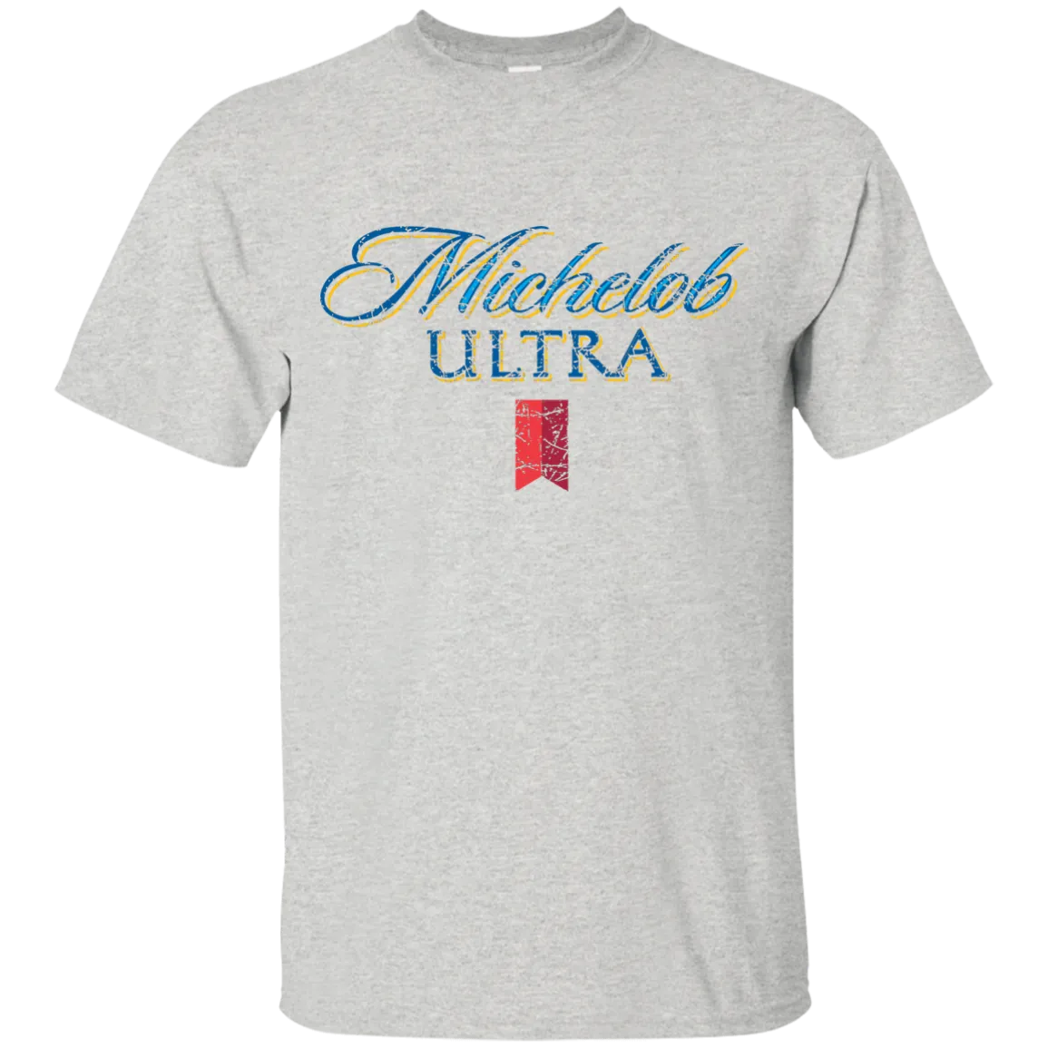 Michelob Ultra Beer T-Shirt Custom Designed Color Worn Label Pattern