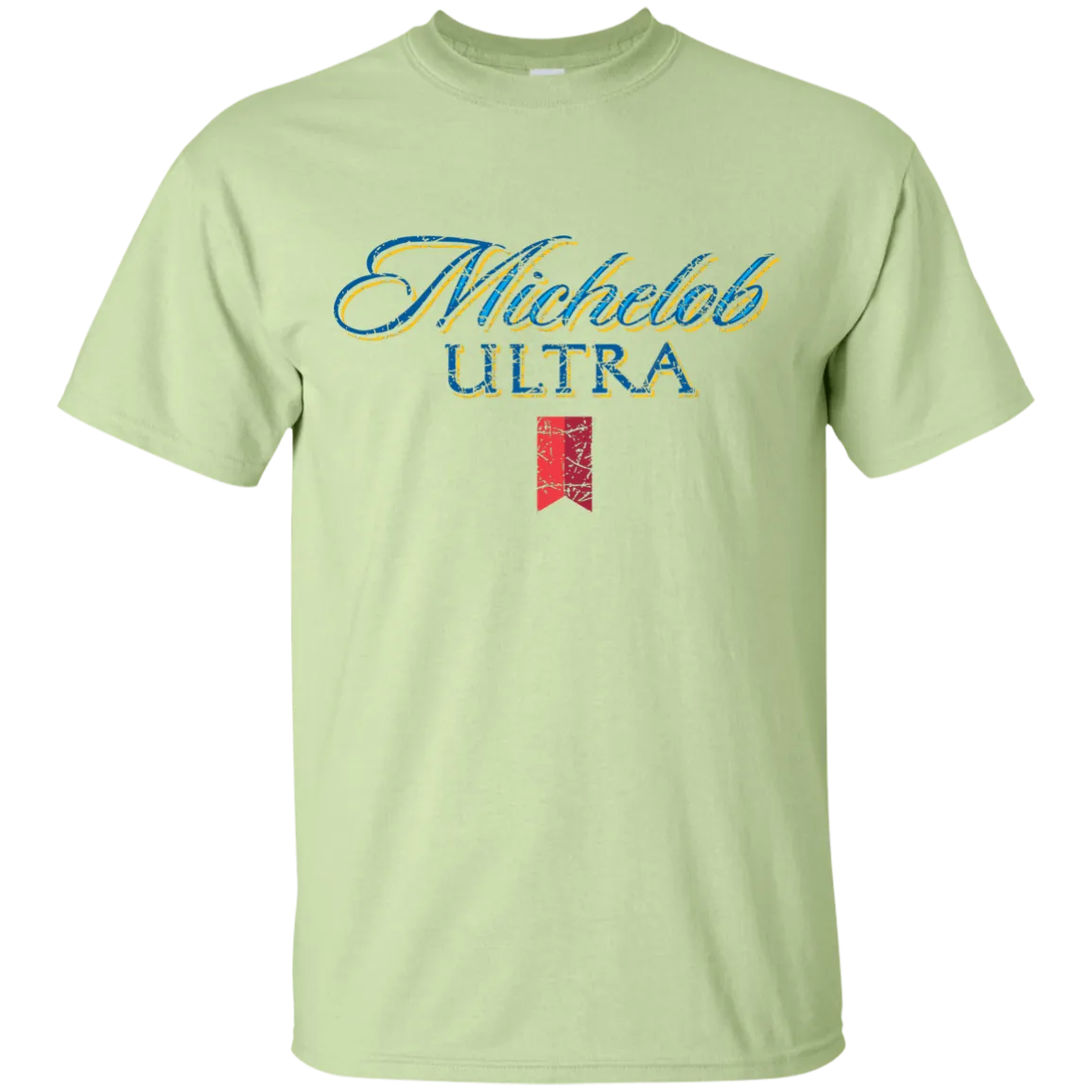 Michelob Ultra Beer T-Shirt Custom Designed Color Worn Label Pattern