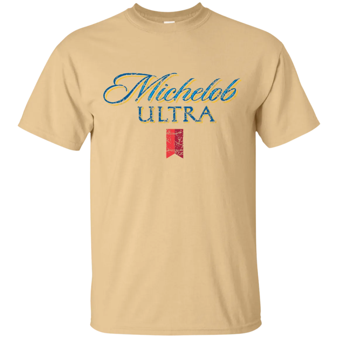 Michelob Ultra Beer T-Shirt Custom Designed Color Worn Label Pattern
