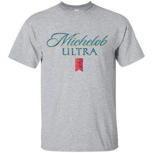 Michelob Ultra Beer T-Shirt Custom Designed Color Worn Label Pattern