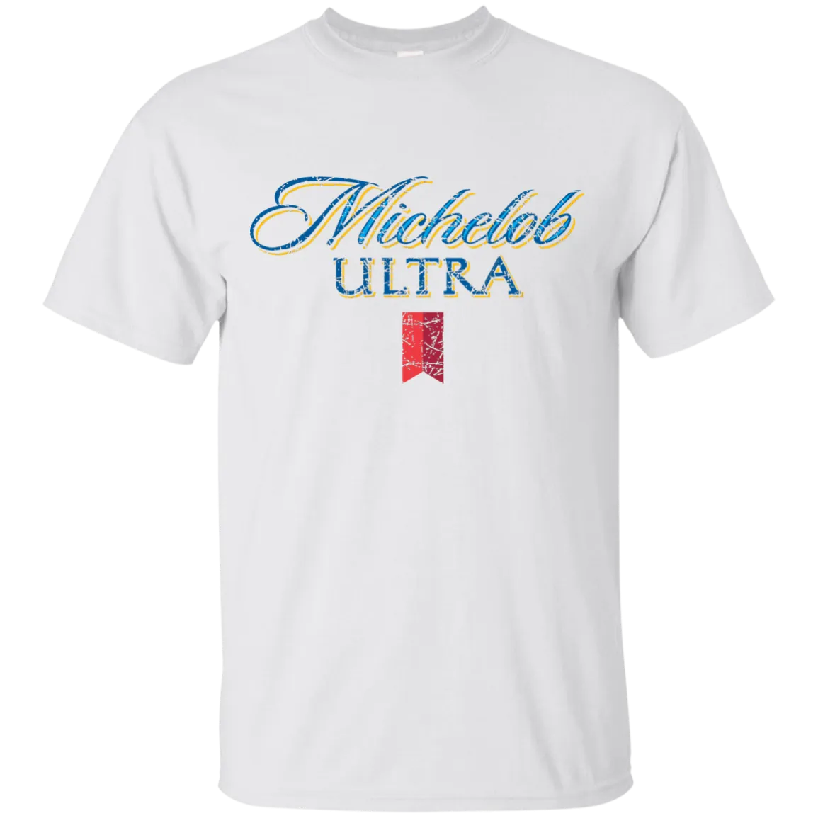 Michelob Ultra Beer T-Shirt Custom Designed Color Worn Label Pattern