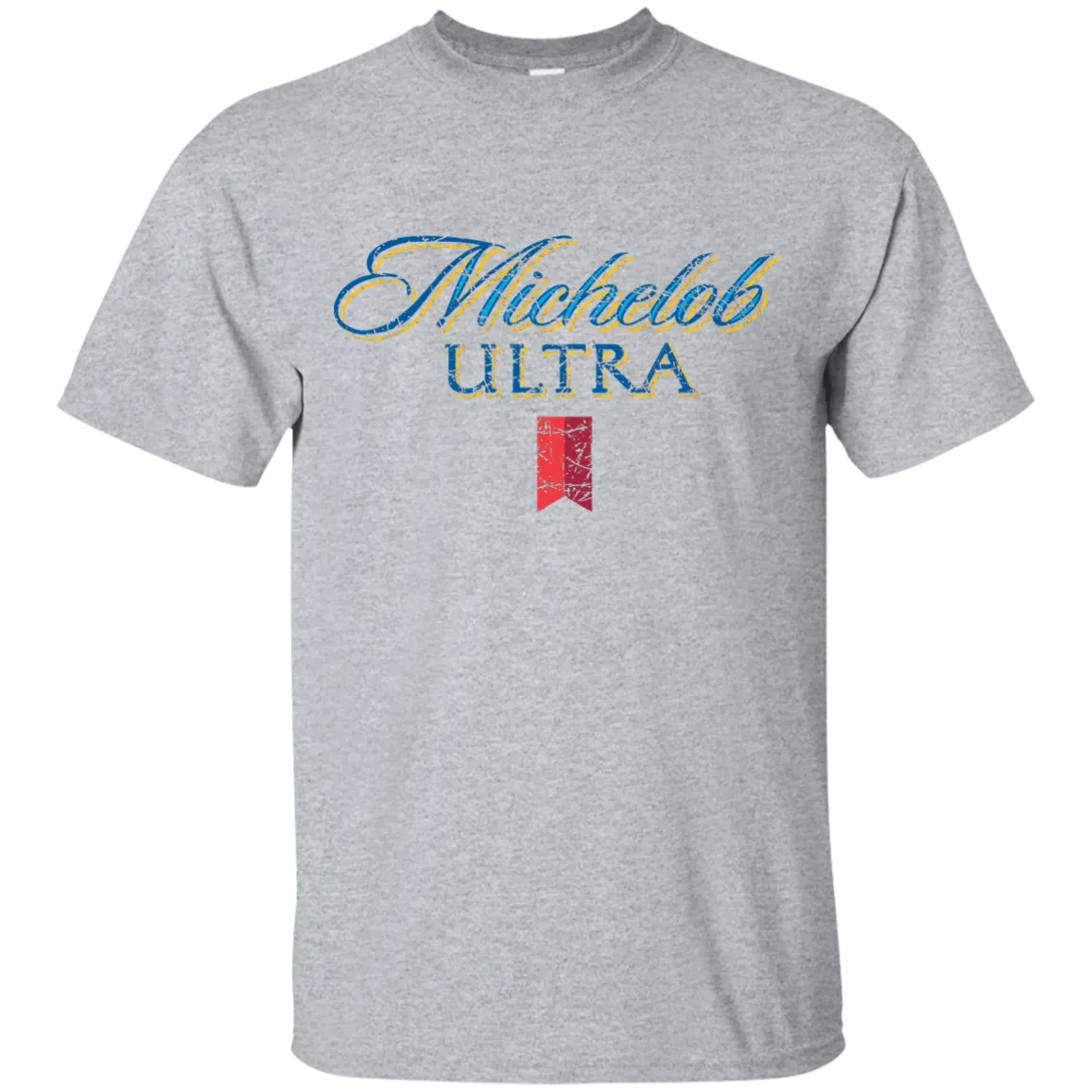 Michelob Ultra Beer T-Shirt Custom Designed Color Worn Label Pattern