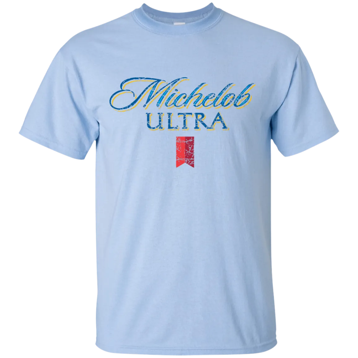 Michelob Ultra Beer T-Shirt Custom Designed Color Worn Label Pattern