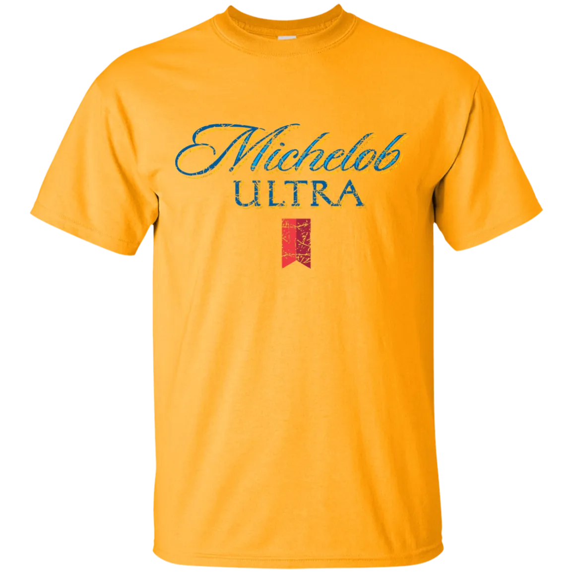 Michelob Ultra Beer T-Shirt Custom Designed Color Worn Label Pattern