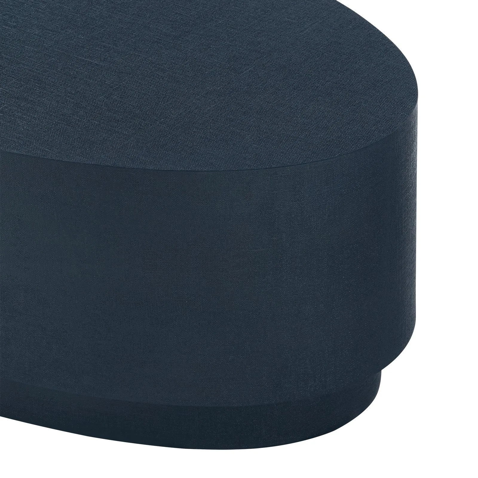 Mila Oval Coffee Table / Blue Steel
