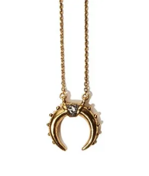 *Mini Crescent Necklace in Gold