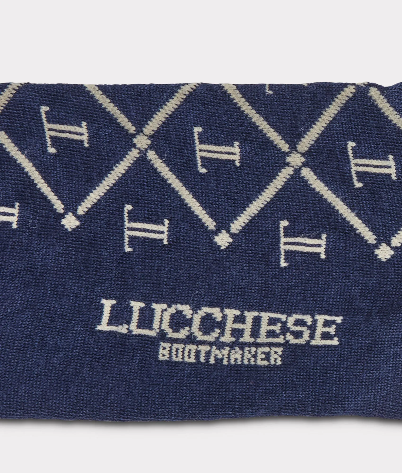Mirrored-L Dress Sock :: Navy