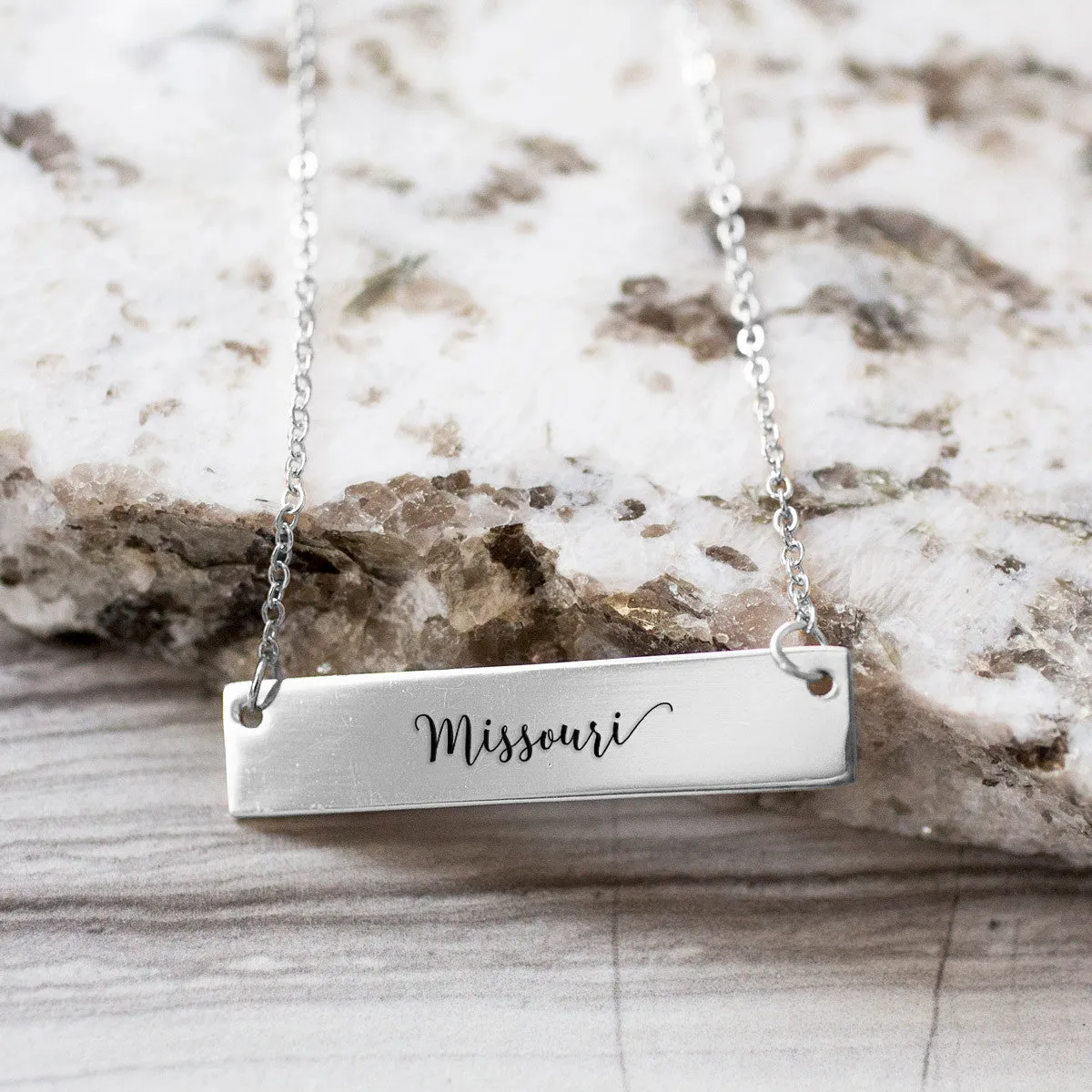 Missouri Gold / Silver Bar Necklace