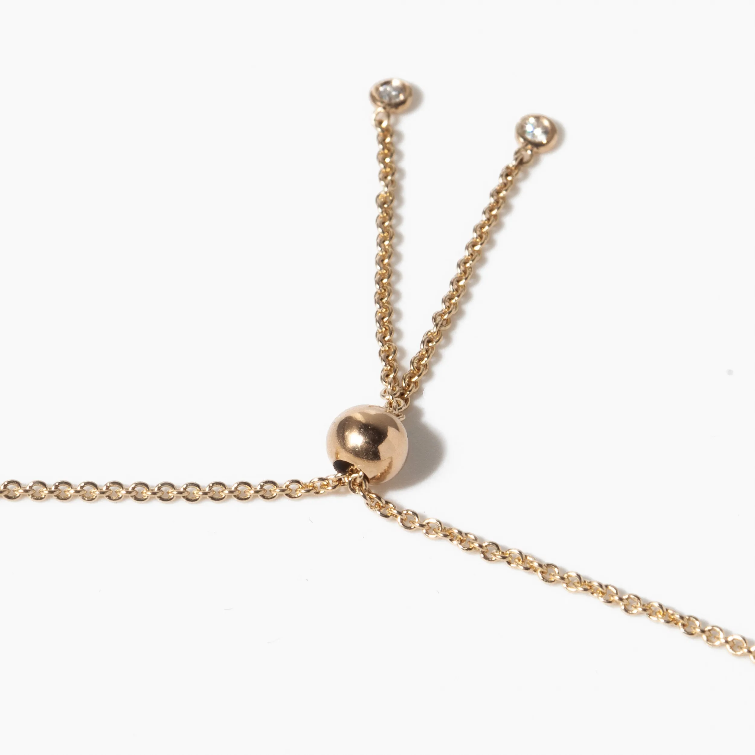 Mixed Diamond Linked Bolo Bracelet