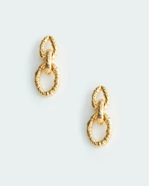 MOLTEN GOLD LINK EARRING