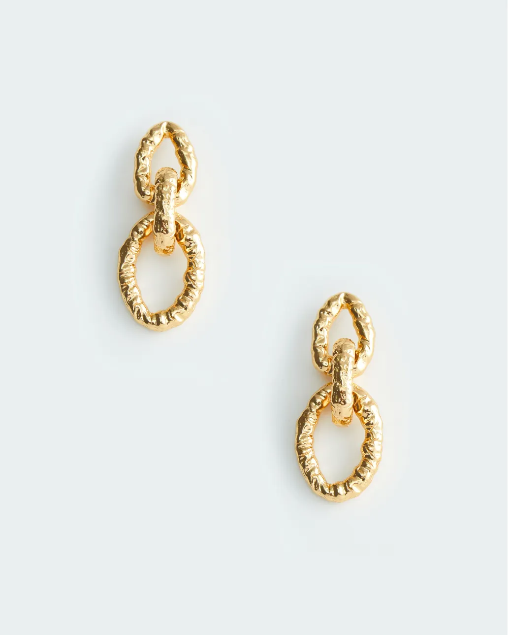 MOLTEN GOLD LINK EARRING