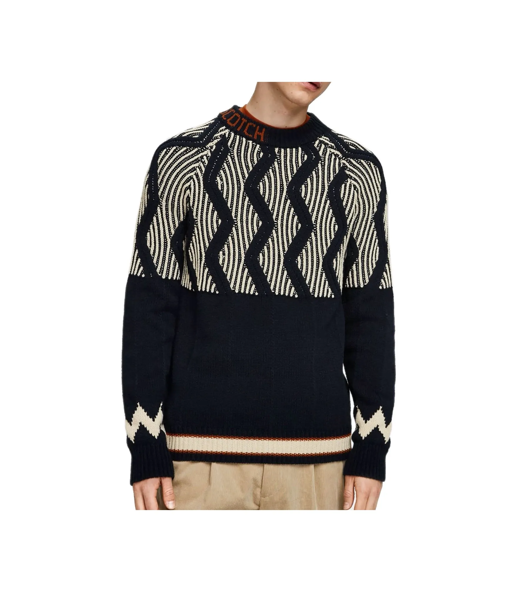 Monsanto Pull In Mixed Patterns And Structured Knit
