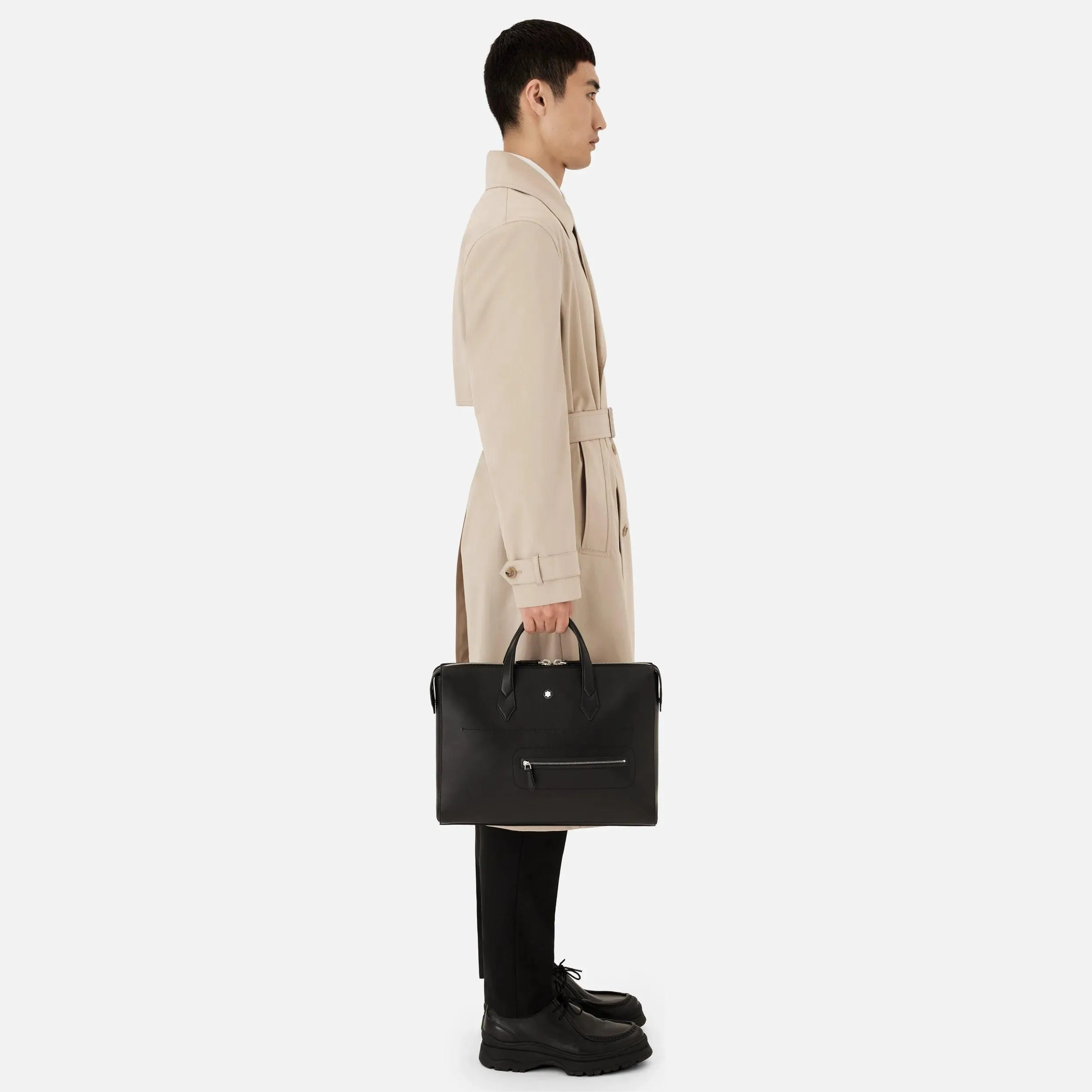Montblanc Bag Bass Document Subtle Meisterstück Selection Soft Black 130043