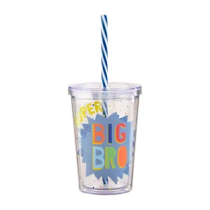 Mud Pie Big Sibling Tumbler with Straw