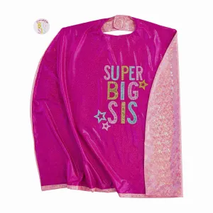 Mud Pie Super Big Sis Cape & Button Set