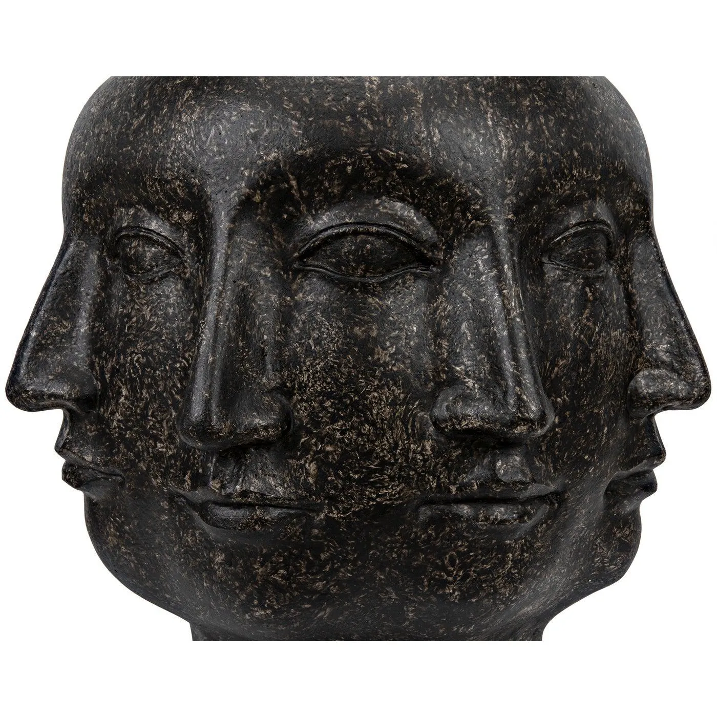 Multi-Face Stool, Black Fiber Cement