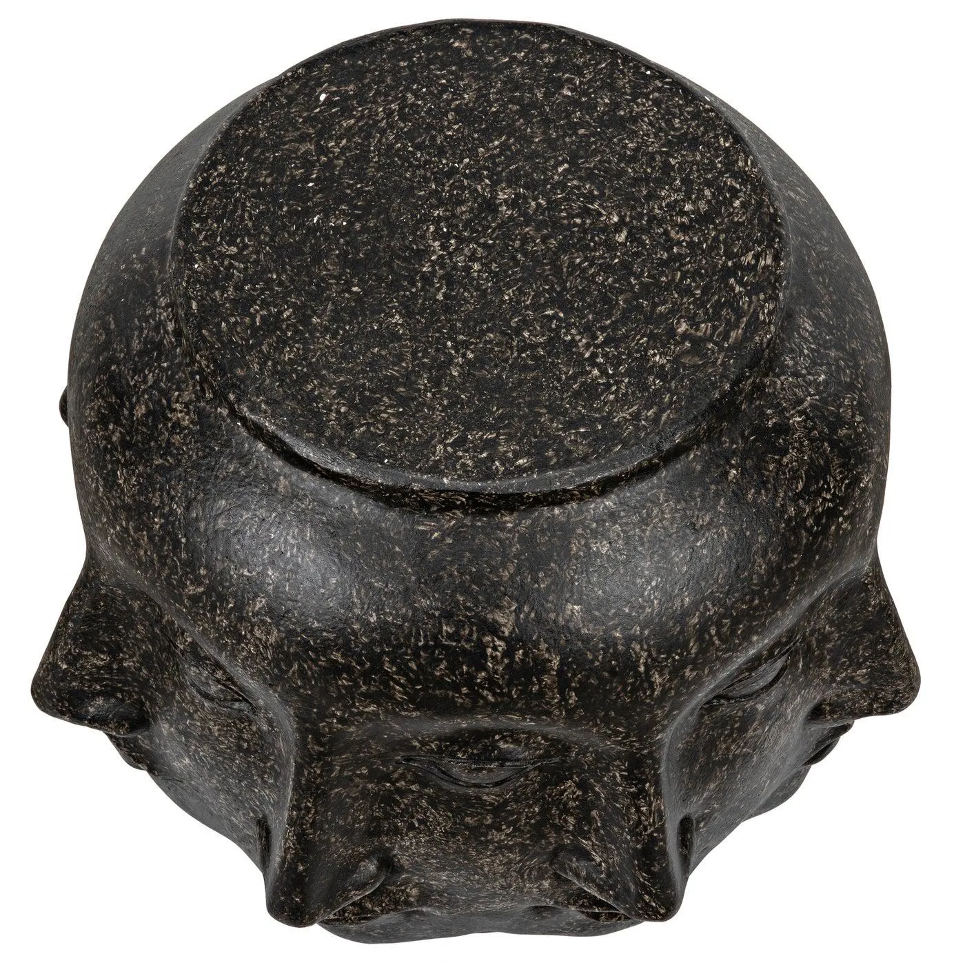 Multi-Face Stool, Black Fiber Cement