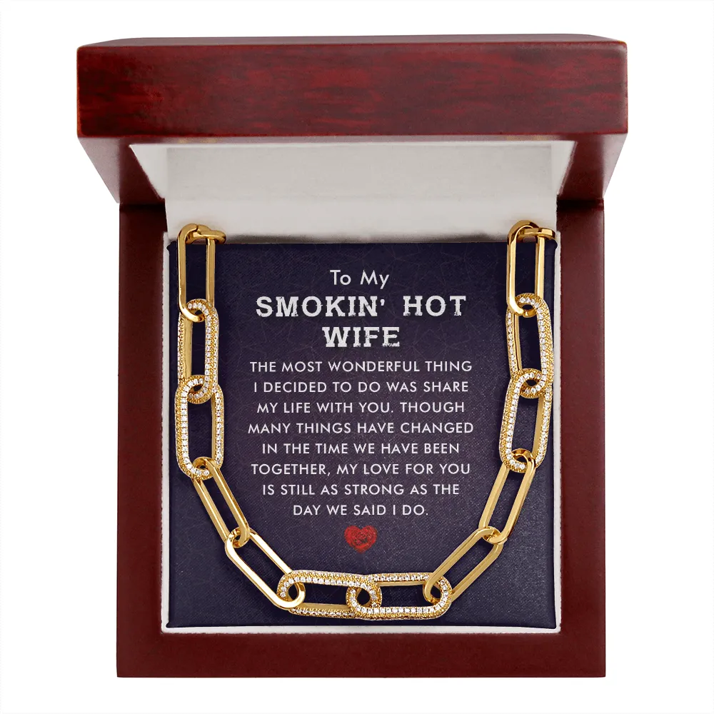 My love for you is strong-Forever Linked Necklace for Wife