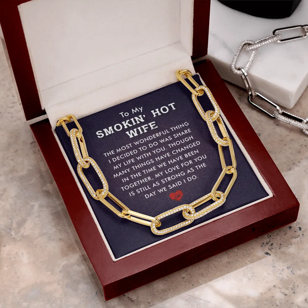My love for you is strong-Forever Linked Necklace for Wife