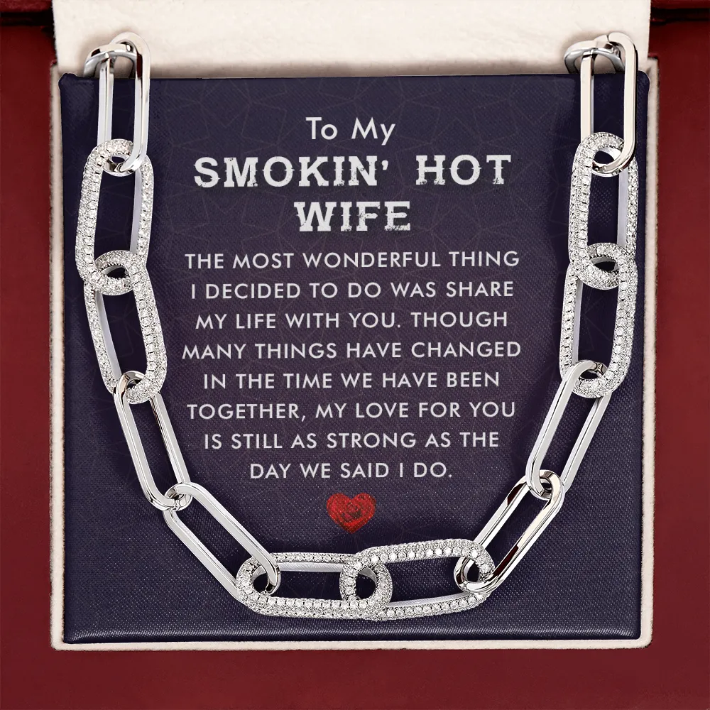 My love for you is strong-Forever Linked Necklace for Wife