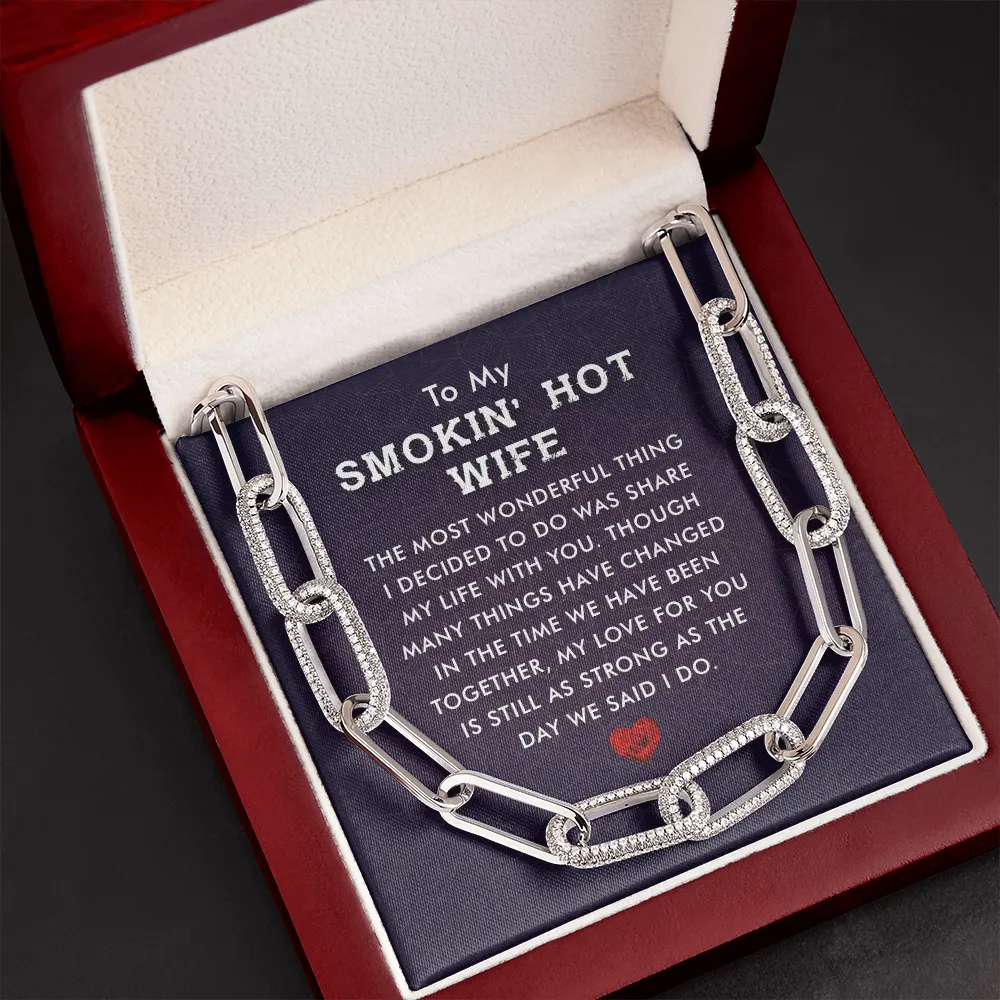 My love for you is strong-Forever Linked Necklace for Wife