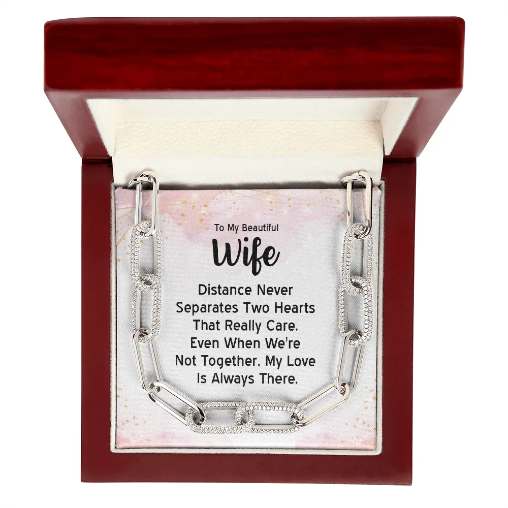 My love is always there-Forever Linked Necklace for Wife