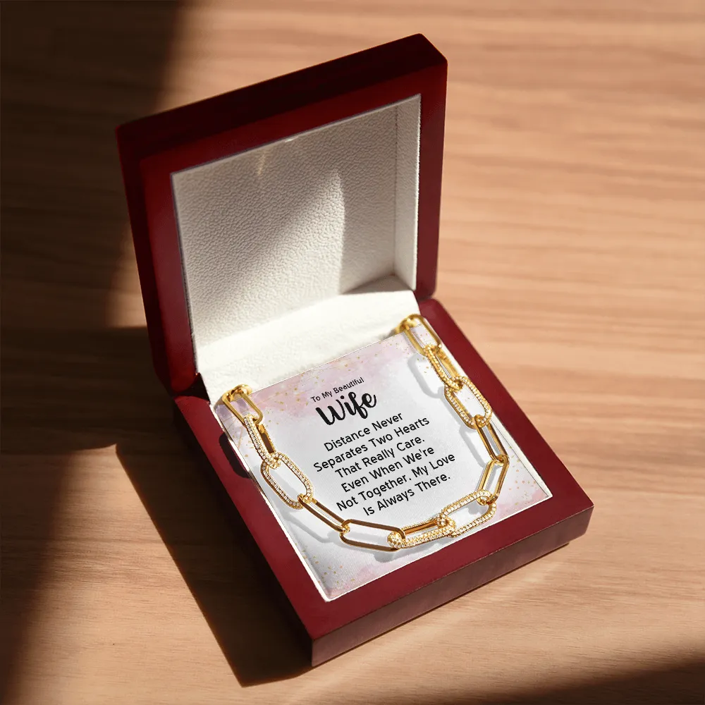 My love is always there-Forever Linked Necklace for Wife
