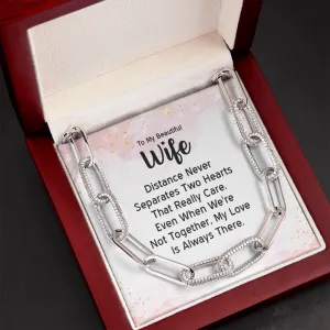 My love is always there-Forever Linked Necklace for Wife