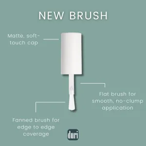Nail Polish Rounded Flat Brush   Satin Cap