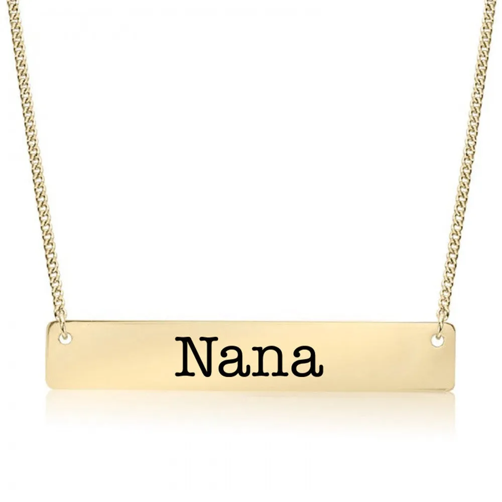 Nana Gold / Silver Bar Necklace