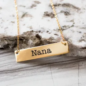 Nana Gold / Silver Bar Necklace