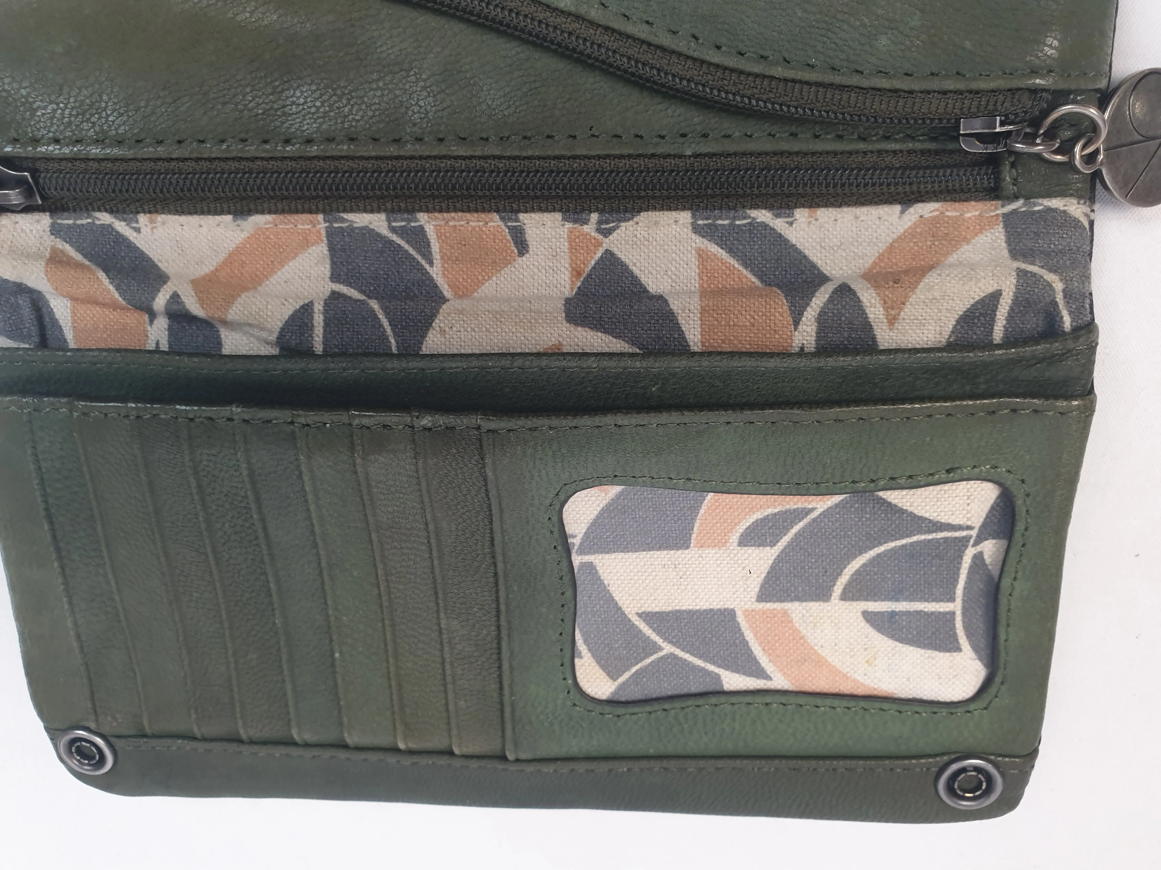 Nancybird black leather purse with subtle bird imprint