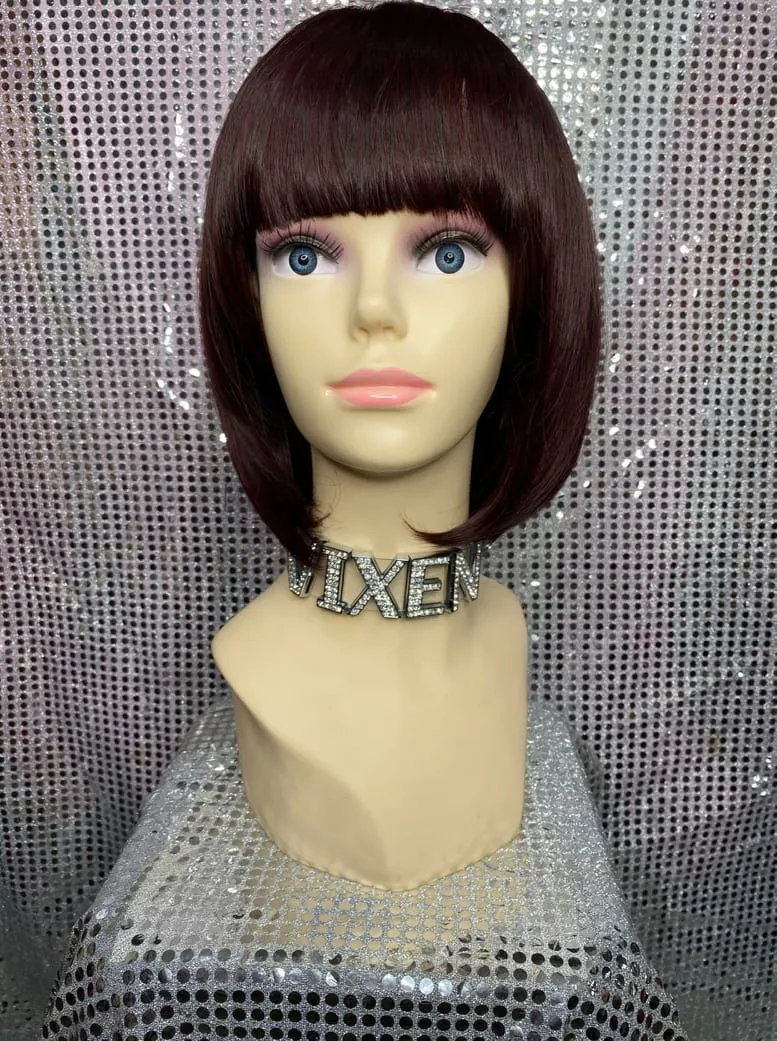 Natural Colour Straight Bob w/ Fringe