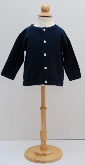 Navy Blue Classic Knit Cardigan*