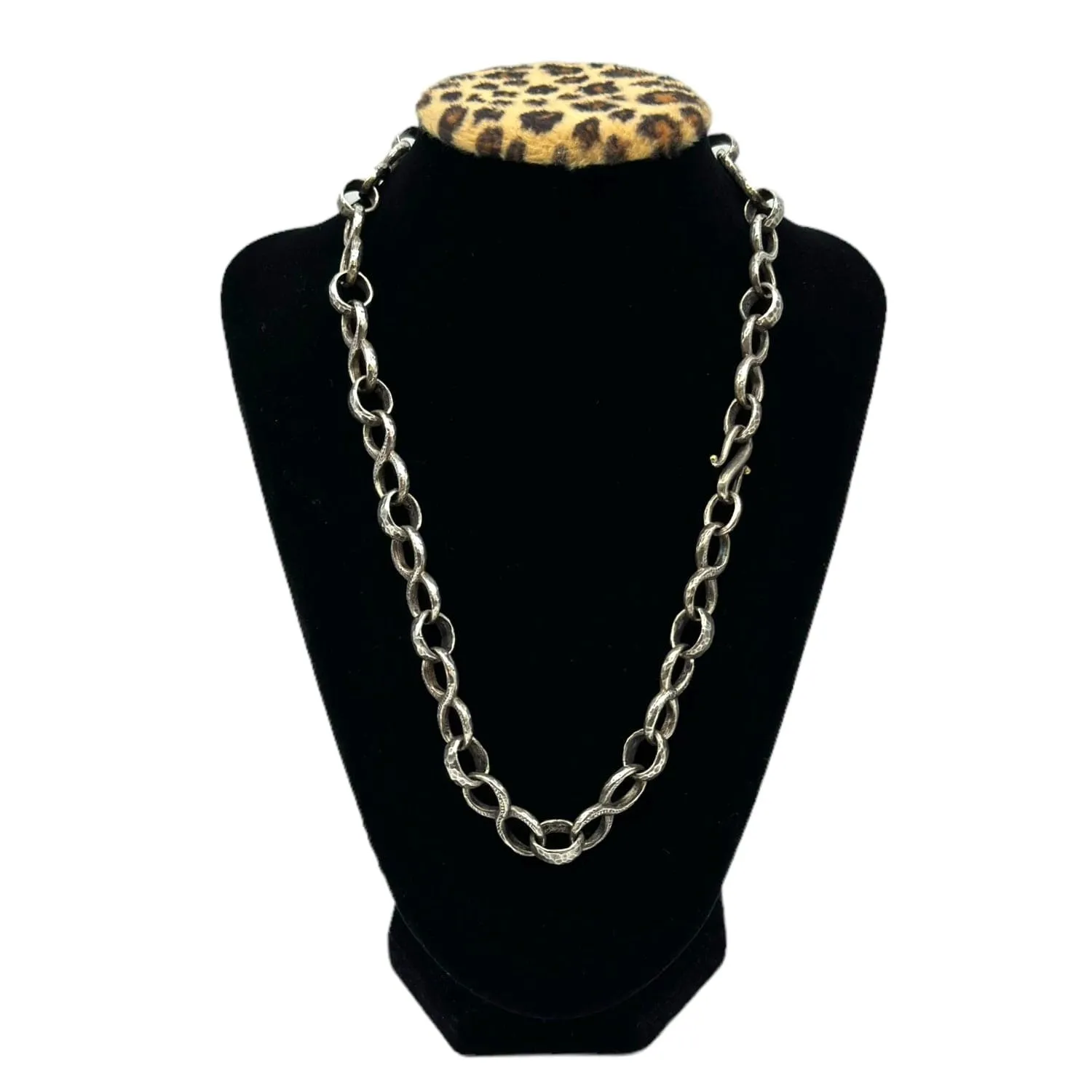 NECKLACE Heavy Linked Sterling Silver