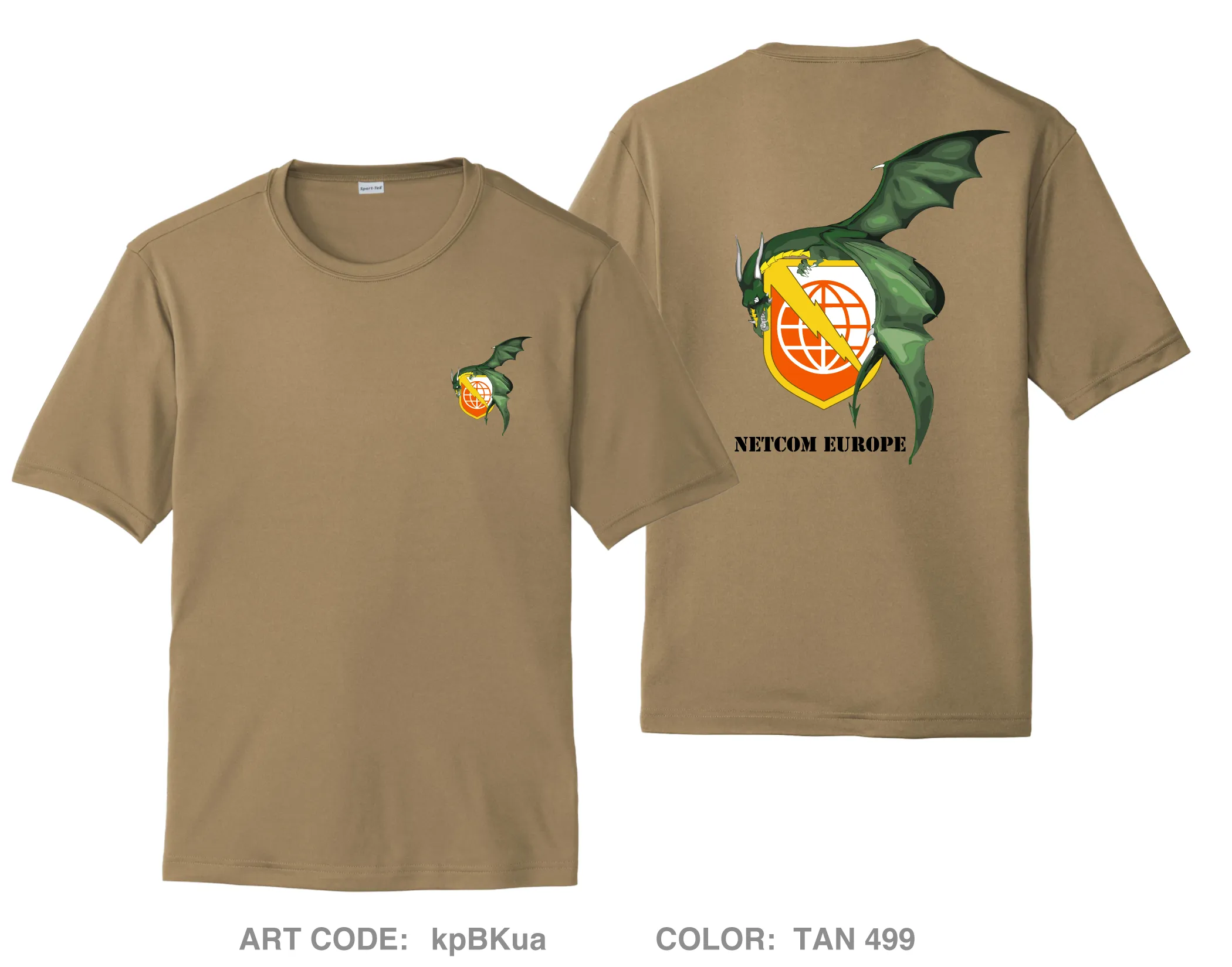 NETWORK ENTERPRISE TECHNOLOGY COMMAND EUROPE FUNDRAISING COLLECTION Hi-Tech Performance Unisex SS Tee - kpBKua