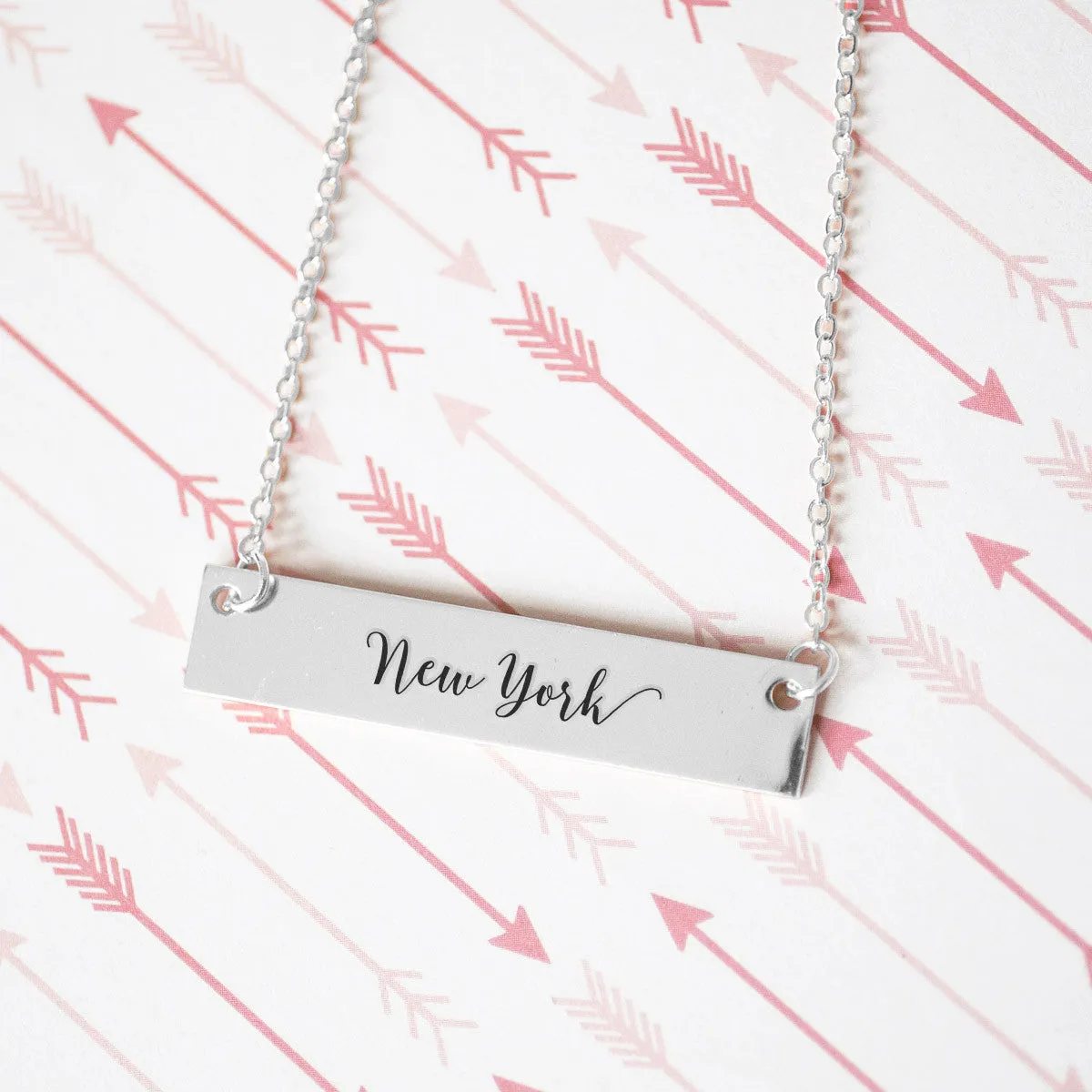 New York Gold / Silver Bar Necklace