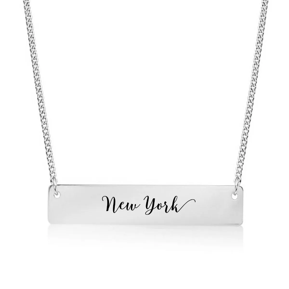 New York Gold / Silver Bar Necklace