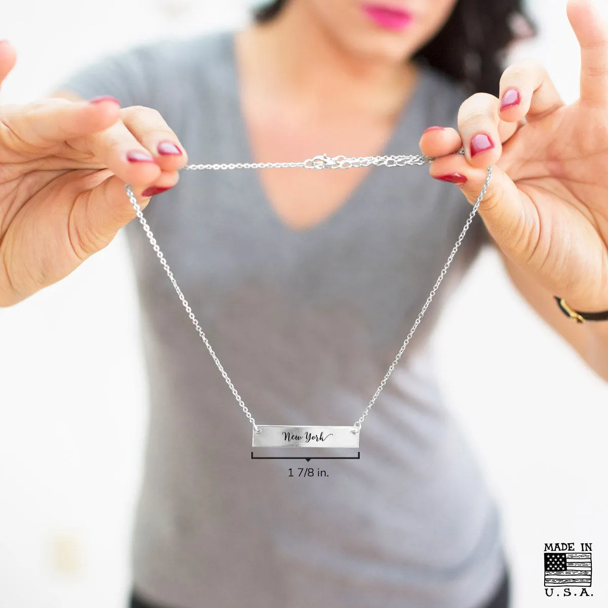 New York Gold / Silver Bar Necklace