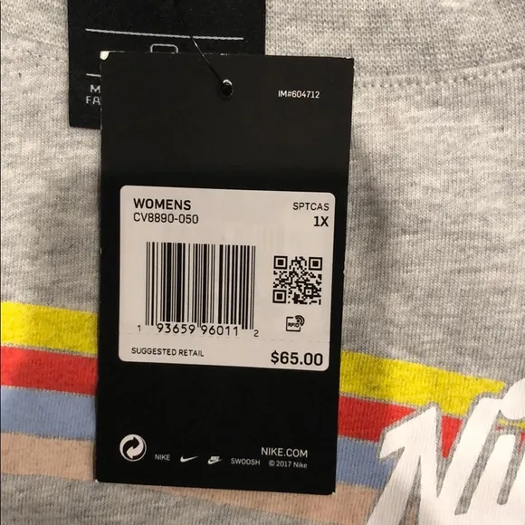 Nike cotton drawstring-waist romper