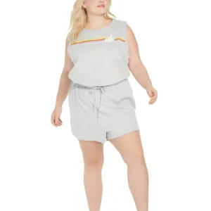 Nike cotton drawstring-waist romper
