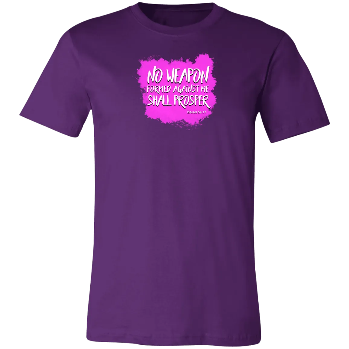 No Weapon Formed Against Me Shall Prosper Ladies Tee Shirt