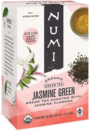 Numi Organic Tea - Jasmine Green (18 Tea Bags)