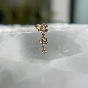 Oopsie Daisy with Diamonds Threaded End & Post