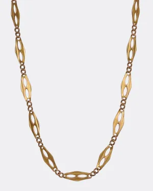 Open Linked Watch Chain Necklace