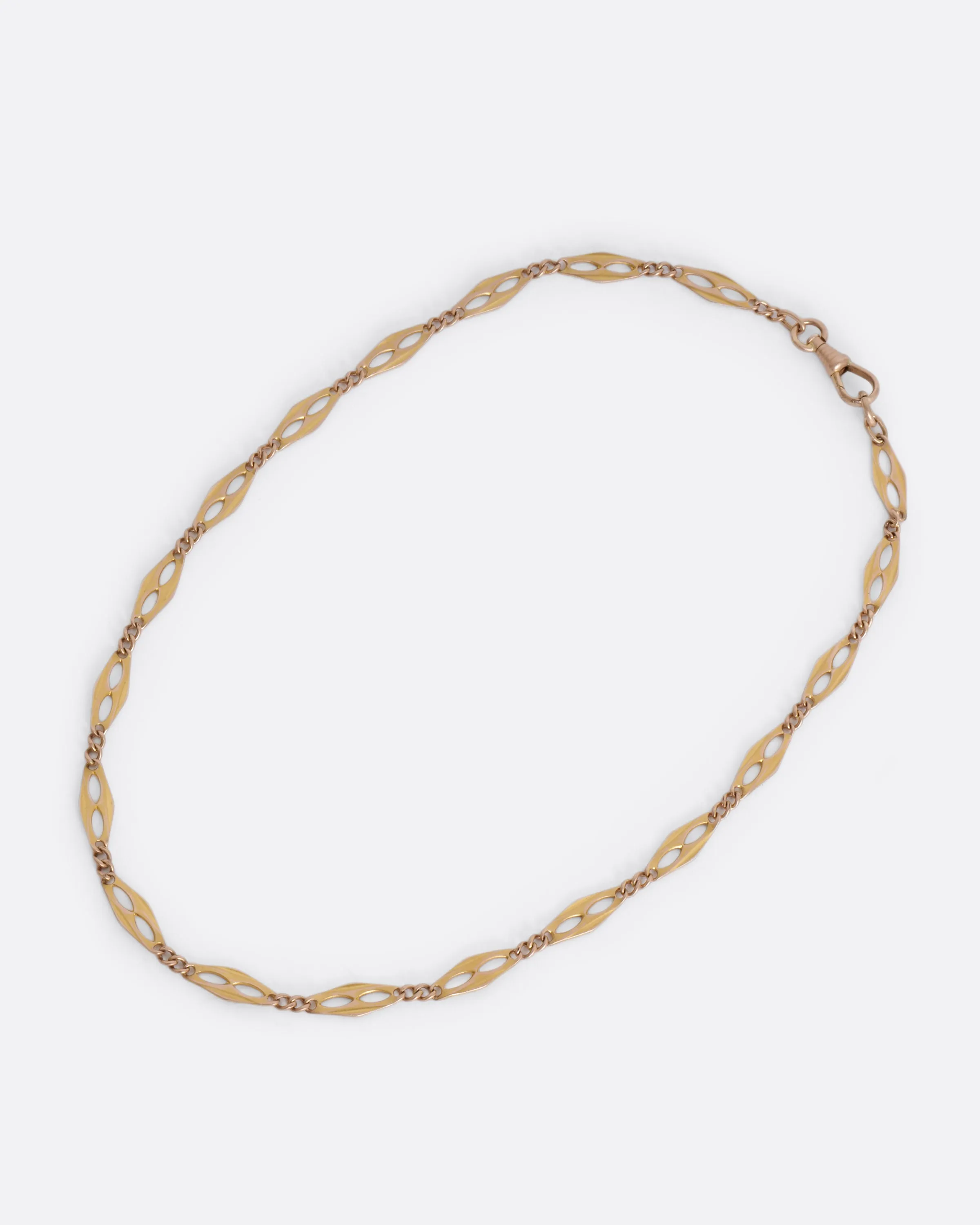 Open Linked Watch Chain Necklace
